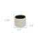 Homeroots Off White Ceramic 42 Ounce Dotted Round Distressed Pot Planter 487450 - alternate 5