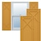 Ekena Millwork True Fit PVC Bungalow Fixed Mount Shutters, Turmeric, 18W x 44H, PR TFP001BG18X044TU - alternate 1