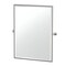 Gatco Reveal 32.5" Framed Rectangle Mirror, Satin Nickel 4679FS - alternate 1