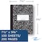 Roaring Spring Wide Ruled Hard Cover Composition Book, 975 x 75 100 Sheets, Black Marble Cover, Black ROA77230 - alternate 2