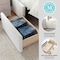 Martha Stewart Kian King Upholstered Platform Bed with Wingback Headboard and 4 Side Storage Drawers XH-8528-K-WH-MS - alternate 9