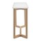 Homeroots 47" White and Natural Wood and Solid Wood Frame Console Table 654014 - alternate 5