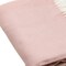 Homeroots Pastel Pink Soft Acrylic Herringbone Throw Blanket 475729 - alternate 4