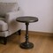 Homeroots 24" Bronze Metal Round Pedestal End Table 634875 - alternate 5