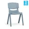 Flash Furniture Plastic Stacking School Chairs with 12 in Seat Height in Dusty Blue, 2PK 2-YU-YCX-001-DSTYBL-GG - alternate 8