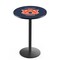 Holland Bar Stool Co 42" Blk Wrinkle Auburn Pub Table, 36" dia. Top L214B4236Auburn - alternate 1