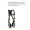 3M Dbi-Sala ExoFit NEX(TM) Arc Flash Full Body Harness, L, 420 lb., Quick-Connect Chest/ Back D-Ring 1103087 - alternate 7