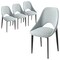 Leisuremod Amalfi Collection Modern Fabric Dining Chair in Coconut White, 4PK AC48W4 - alternate 1