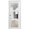 Sartodoors Sliding French Pocket Door with Clear Glass 3 Lites, Lucia 2555 White Silk, Kit Trims Rail Hardwar LUCIA2555PD-WS-2484 - alternate 1