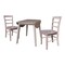 Whitewood Industries Extension Dining Tables, 45 in L, 54 in H, Parawood, 3 Piece K09-42DL-C2-2 - alternate 4