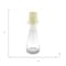 Homeroots 11" Clear Glass Centerpiece Pillar Candle Holder With Candle 483921 - alternate 5
