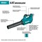 Makita LXT(R) 18 V Battery Powered Leaf Blower, 459 cfm, 116 mph, Bare Tool, 60 dB(A) XBU03Z - alternate 5