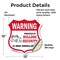 Signmission 24 Hour Surveillance Shield Sign Warning, 12 Inch X 12 Inch, Vinyl Decal SHI-D-12-350 - alternate 6