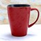 Elama Harland 14 Ounce 6 Piece Luxe and Large Stoneware Dinner Mugs in Red EL-HARLAND-6PC-CUPS - alternate 6