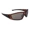Crossfire Safety Glasses, Brown Lens, Crystal Brown Frame, Full-Frame, 1 PR 23117 - alternate 1