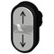 Siemens Illuminated twin pushbutton, 22 mm, round, plastic, white: arrow 3SU1001-3AB66-0AN0-ZY19 - alternate 3