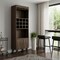 Homeroots 24in Walnut Wood Bar Cabinet With Two Doors 478383 - alternate 5