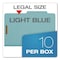 Pendaflex Pressboard Top Tab Folders, 2/5-Cut Tab, Expands 3.5", 3 Dividers, 8 Fasteners, Legal, Blue, 10PK 29094 - alternate 4