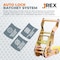 Jrex Safety 4PK HD Ratchet Straps with Chain Grab Hooks, Yellow 2 in x 27 ft Tie Downs RTD227-JR-CG-4PK - alternate 4