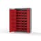 Strong Hold 14 GA Bin Cabinet No Legs - 48 In W. x 72 In. H x 24 In. D - 176 Yellow Bins 46-BB-240-176Y-NL-L - alternate 2