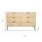 Homeroots 56" Natural Solid Wood Six Drawer Dresser 620849 - alternate 12