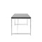 Homeroots 54" Black and Silver Wood and Stainless Steel Writing Desk 544278 - alternate 6