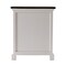 Homeroots Distressed White and Deep Brown Nightstand With Shelves 397625 - alternate 8