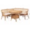 Bali & Pari Ceona 3-Piece Natural Rattan Dining Nook Set 261-14186-14187-14188-ZORO - alternate 9