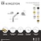 Kingston Brass Two-Handle Wall Mount Tub Faucet with Knurled Handle, Antique Brass KS8023KNL - alternate 2