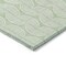 Homeroots 3' X 5' Mint Green And Beige Ogee Washable Indoor Outdoor Area Rug 601626 - alternate 8