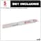 Milwaukee Tool 9" 10 TPI The Torch SAWZALL Blades (5 Pk) 48-00-5713 - alternate 20