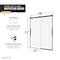 Anzzi 76'' x 45-48'' Sliding Frameless Shower Door in Matte Black with Alcove Left Drain Shower Base SD-5901103L-MB - alternate 7