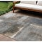 Homeroots 10' X 14' Khaki And Brown Abstract Washable Indoor Outdoor Area Rug 609297 - alternate 1