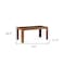 Homeroots 63" Brown and Black Wood Dining Table 568203 - alternate 5