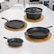 Megachef Pre-Seasoned Cast Iron 5-Piece Kitchen Cookware Set, Pots and Pans MCCI-440 - alternate 7