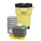 Enpac 95-Gallon Wheeled Poly SpillPack Spill Kit, Universal, Yellow with Black Slip-Top Lid 1497-YE - alternate 1