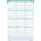 House Of Doolittle 24 x 37" Express Track Reversible/Erasable Yearly Wall Calendar, Teal/Blue HOD392 - alternate 1