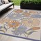 Homeroots 5' X 8' Beige Floral Indoor Outdoor Area Rug 572896 - alternate 9