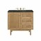 James Martin Vanities Laurent 36" Single Vanity, Light Natural Oak, w/ 3 CM Phantome Eclos Top 545-V36-LNO-3PHT - alternate 1