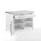 Crosley Silvia Stainless Steel Top Kitchen Island KF30080SS-WH - alternate 9