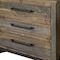 Homeroots 37" Brown and Gray Solid Wood Three Drawer Chest 524595 - alternate 5