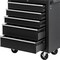 Homeroots 15" Black Multi-Tier Steel Rolling Cabinet With Lid 714601 - alternate 4