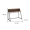 Homeroots 47" Brown and Black Wood and Metal Sled Computer Desk 489977 - alternate 9
