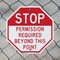 Signmission Stop Permission Required Beyond Thi, 10 inch X 10 inch, Aluminum Metal Signs, 2PK OC-A-2PACK-10-293 - alternate 5