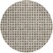 Homeroots 8' Brown Taupe And Ivory Round Geometric Washable Indoor Outdoor Area Rug 583272 - alternate 7