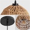 Jonathan Y Campana 8.25" 1-Light Bohemian Modern Woven Rope/Iron LED Pendant, Brown JYL6512E - alternate 9