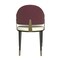 Leisuremod Aria Modern Dining Chair in Leather and Iron Legs with Curved Back in Red, 4PK AC45R4 - alternate 9