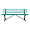 Leisure Craft Bench/Back, Surface Mount, 6ft., Teal B6WBSM-TEAL - alternate 1