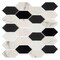 Andova Tiles Astor 2-in. x 4-in. Elongated Hexagon Glass Wall & Floor Mosaic Tile (0.99 Square Feet Per Box) Andova Tiles - alternate 5