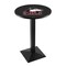 Holland Bar Stool Co 42" Blk Wrinkle Northern Illinois Pub Table, 36" dia. Top L217B4236NorIll - alternate 1